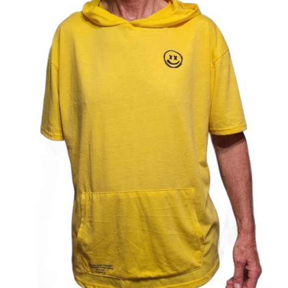 Urban ID Hooded t-shirt with happy face - Picture 1 of 8